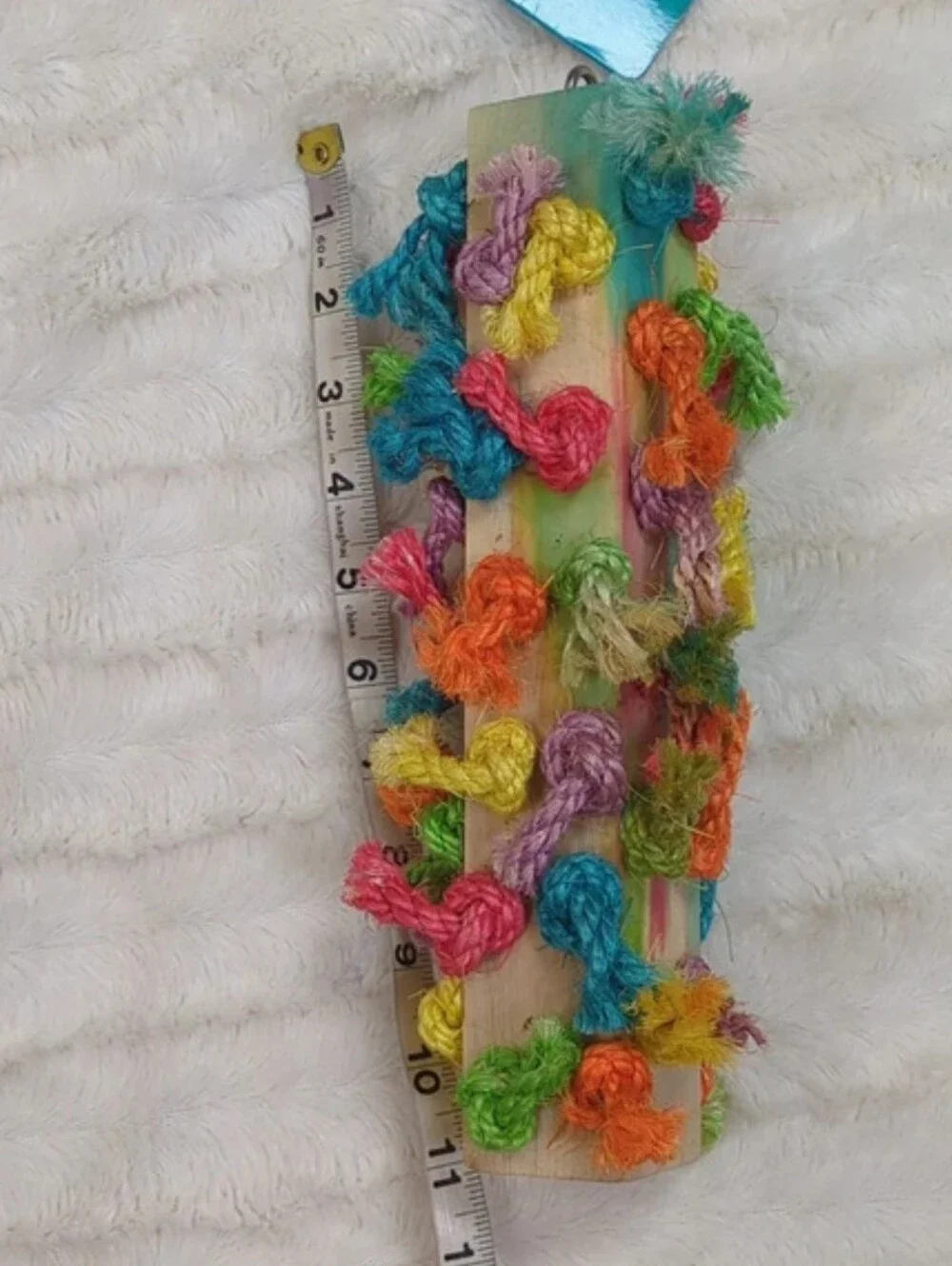 For Pet Rescue! All Living Things Sissal Knot Wood Block Bird Toy